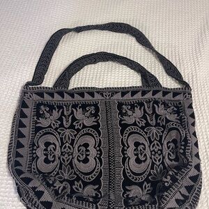 Johnny Was Black and Gray Embroidered Tote
Bohemian….velvet….